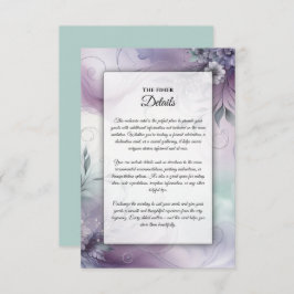 Lavendel Mist en Waterverf Whispers Informatiekaartje