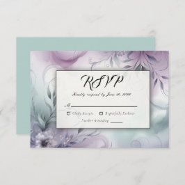 Lavendel Mist en Waterverf Whispers RSVP Kaartje