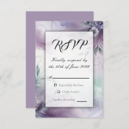 Lavendel Mist en Waterverf Whispers RSVP Kaartje