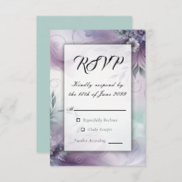 Lavendel Mist en Waterverf Whispers RSVP Kaartje