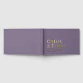 Lavendel Modern Wedding Folie gastenboek (Volledig)