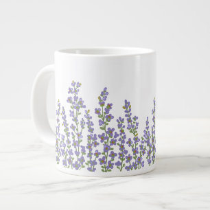 Lavendel Moderne Bloemen Grote Koffiekop
