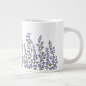 Lavendel Moderne Bloemen Grote Koffiekop (Rechts)