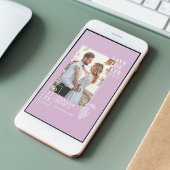 Lavendel Moderne Foto Bruiloft Save The Date