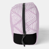 Lavendel Moderne Minimalistische Monogrammed Toilettasje (Rechts)