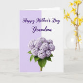 Lavendel Moeder Moederdag kaart (Gele Bloem)