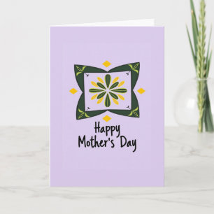 Lavendel Moederdag Bloemkaart Kaart