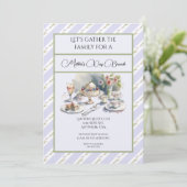 Lavendel Moederdag Brunch Uitnodiging (Staand voorkant)