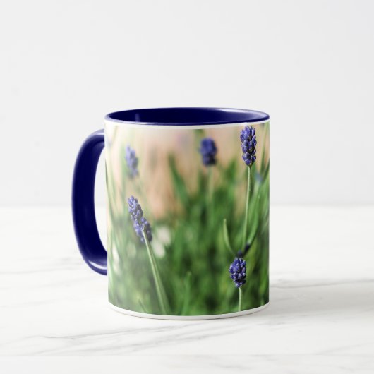 Lavendel mok in Provençaalse stijl (Voorkant links)