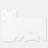 Lavendel Monogram Bruiloft Bedankdoosjes (Ongevouwen)