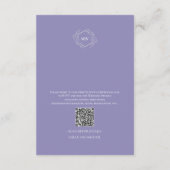 Lavendel Monogram Creat Enclosure Kaart (Achterkant)