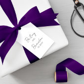 Lavendel Monogram Huwelijksgunst Label Cadeaulabel