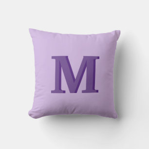 Lavendel monogram Initiaal Kussen