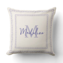 Lavendel Monogram Script Pillow