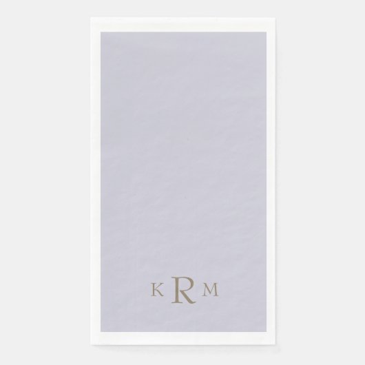 Lavendel Monogram Servet (Voorkant)