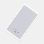 Lavendel Monogram Servet (Hoek)