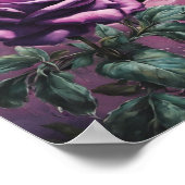 Lavendel Moon-Roos Poster (Hoek)