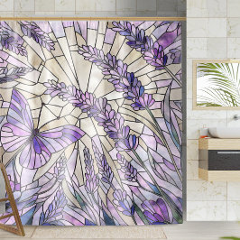 Lavendel Morning Bliss - Mozaïek Kunst Douchegordijn