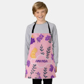 Lavendel Mozaïek Kleurrijk Gepersonaliseerd Patroo Schort (Gedragen)