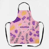 Lavendel Mozaïek Kleurrijk Gepersonaliseerd Patroo Schort (Voorkant)