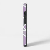 Lavendel mozaïekpatroon iPhone hoesje (Linkerkant)