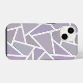 Lavendel mozaïekpatroon iPhone hoesje (Achterkant horizontaal)