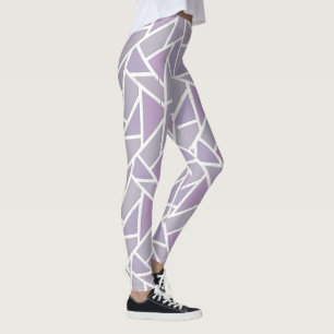 Lavendel mozaïekpatroon leggings