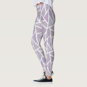 Lavendel mozaïekpatroon leggings (Links)