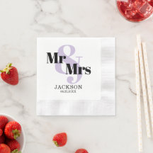 Lavendel Mr. & Mrs. Trouwfeest