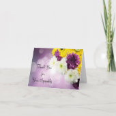 Lavendel Mum Bedankt Card (Voorkant)
