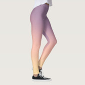 Lavendel naar Perzik Gradiënt Zachte Pastel Ombre Leggings (Rechts)