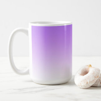 Lavendel naar wit Ombre verlooppatroon Koffiemok