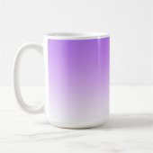 Lavendel naar wit Ombre verlooppatroon Koffiemok (Links)