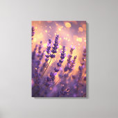 Lavendel Nachtverlichting Fotografie Canvas Afdruk (Voorkant)