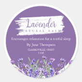 Lavendel Natural Balm Label (Voorkant)