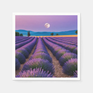 Lavendel Natuur Buiten Landschap Kalm Vredig  Servet