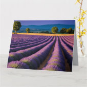 Lavendel Natuur Buitenlandschap Rustig Rustig Kaart (Gele Bloem)