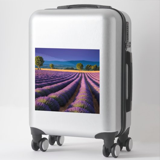 Lavendel Natuur Buitenlandschap Rustig Rustig Sticker (Koffer)