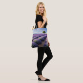 Lavendel Natuur Buitenlandschap Rustig Rustig Tote Bag (Op model)