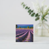 Lavendel Natuur Buitenlandschap Rustig Rustig Vierkante Visitekaartje (Staand voorkant)