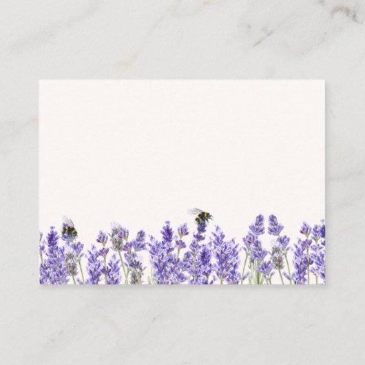 Lavendel Nieuw Hoofdstuk Baby shower Boeken voor B Informatiekaartje (Achterkant)