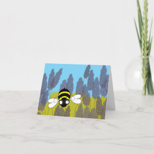 Lavendel Note Kaart (leeg van binnen)