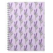 Lavendel Notitieboek Paarse Patroon (Voorkant)