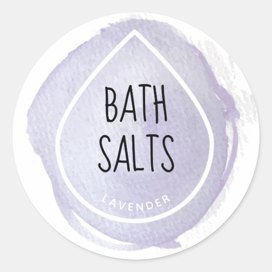 Lavendel Oil Drop Essential Oil Craft Label (Voorkant)