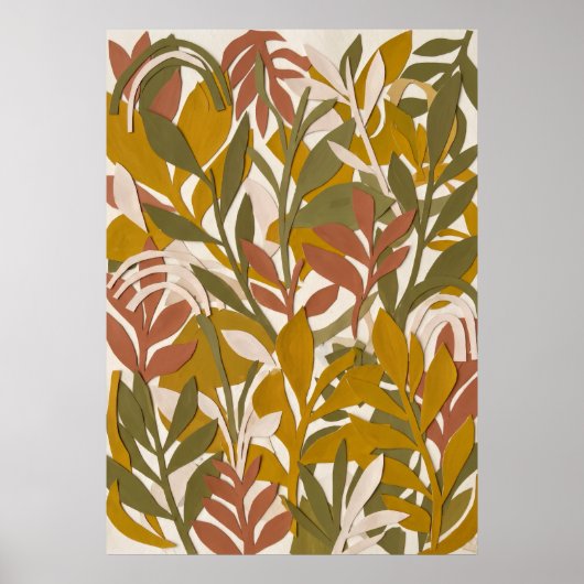 Lavendel Olijf Botanische Poster (Voorkant)
