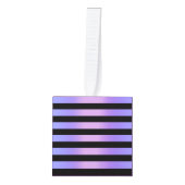 Lavendel Ombre Streep Kubus Ornament (Voorkant)