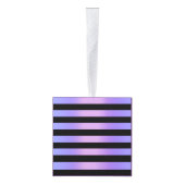 Lavendel Ombre Streep Kubus Ornament (Rechts)