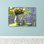 Lavendel ontspanning canvas afdruk (Insitu (Houten vloer))