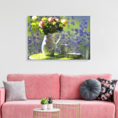 Lavendel ontspanning canvas afdruk (Insitu (Woonkamer))