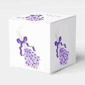 Lavendel ontwerp bruiloft bedankdoosjes (Voorkant Zijde)